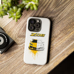 Z06 Corvette Phone Case, Yellow Sketch Reveal Chrome Cover