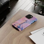 Praying Cherub Statue halo Vaporwave Aesthetic phone case