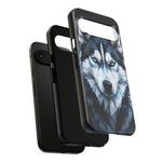 Siberian Husky Geometric Diamond Art Tough Phone Case