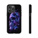 Holographic Skull Phone Case, Shattered Glass Iridescent Cover