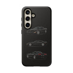 Black C5 Corvette Sports Car Phone Case Tough Multi View Print