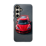 Red C8 Z06 Track Wing Tough Phone Case Cover Gift Art