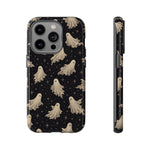 Vintage Ghost Pattern phone case | Halloween spooky stars design