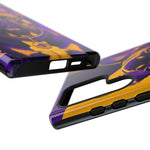 French Bulldog Pop-Art Portrait Tough Phone Case - Purple Gold