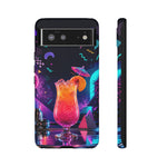 Neon Cocktail Phone Case | Retro 80s Tropical Drink Art