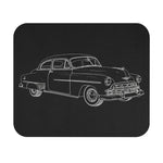 Classic Car Sketch 1950 Bel Air Mouse Pad | Retro Automobile Outline