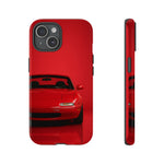Red Miata Phone Case, NA MX5 90s JDM Roadster Tough Cover