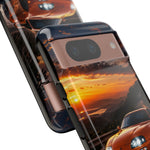 Supra MK4 Orange Touge Night JDM Speed Art Tough Phone Case