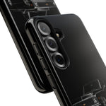 Black Classic C10 Truck Phone Case | Vintage Pickup Reflection, Minimal Auto Design