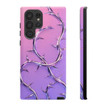 Chrome Thorn Vine Phone Case Vaporwave Tough Cover