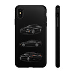 Black 300ZX Sports Car Tough Phone Case - Multi View