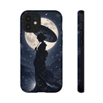 Geisha Parasol Moonlight Art Tough Phone Case