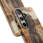 German Wirehaired Pointer Autumn Art Tough Phone Case