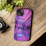 Empty Mall Escalator Vaporwave Art Tough Phone Case