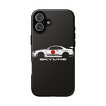 R34 Skyline Japanese Flag Race Car Phone Case | JDM GT-R Tough Cover