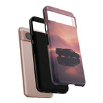C8 Corvette Silhouette Pastel Horizon Case
