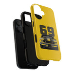 1969 Camaro Z28 Yellow Front View Muscle Car Tough Phone Case