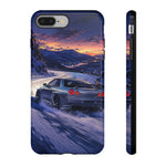 R34 GTR Skyline Snow Country Drift JDM Tough Phone Case