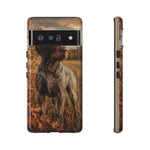 German Wirehaired Pointer Autumn Art Tough Phone Case