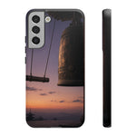 Temple Bell Sunset Phone Case Japan Zen Tough Case