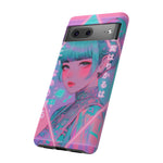 Neon Cyber Geisha phone case | Tough Case