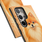 Pomeranian Tiny Fox Fluffy Art Tough Phone Case