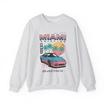 Miami Drifting 240SX Crewneck Sweatshirt JDM Vaporwave Retro Car Art