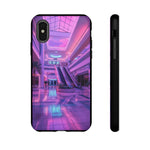 Empty Mall Escalator Vaporwave Art Tough Phone Case