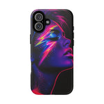 Neon Lightning Face 80s phone case | Tough Case