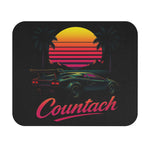 Countach Mouse Pad Retro 80s Lamborghini Supercar Vaporwave Desk Mat