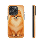 Pomeranian Tiny Fox Fluffy Art Tough Phone Case