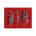 1965 GTO Red Car Blanket | Velveteen Microfiber Throw
