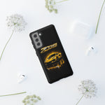 Z06 Corvette Phone Case, Yellow Neon Chrome Studio Cover