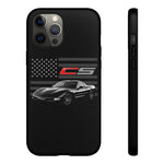 Black C5 Phone Case American Sports Car Tough Cover Gift