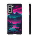 2 Rounds Canada Retina Artwork Vaporwave Phone Case – Landscape Aesthetic