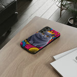 British Shorthair Round Pop Art Tough Phone Case