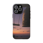 Temple Bell Sunset Phone Case Japan Zen Tough Case