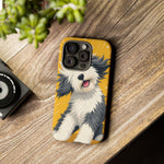 Sheepdog Hair Flip Phone Case Funny Dog Lover Gift