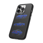 Blue 180SX JDM Sports Car Phone Case Tough Multi View