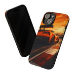 Orange C7 ZR1 High Wing Sports Car Tough Phone Case