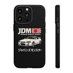 R34 Skyline GT-R JDM Rising Sun Tough Phone Case Cover Gift
