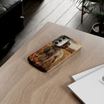 German Wirehaired Pointer Autumn Art Tough Phone Case