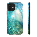 Ocean Wave Tunnel Tough Case | Turquoise Surf Phone Cover