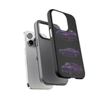 Purple R33 Skyline GTR JDM Sports Car Phone Case Tough Multi View