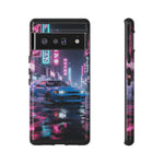 Skyline GT-R Tokyo Rain JDM Night Art Tough Phone Case