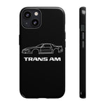 Third Gen Trans Am outline car Tough Phone Case racing graphic