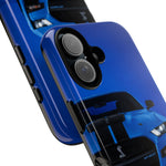 Blue Mustang Art Phone Case, GT500 American Muscle Car Tough Cover for Men