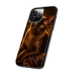 Burmese Golden Sable Portrait Art Tough Phone Case
