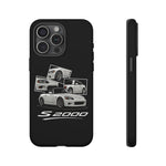 White S2000 Roadster Collage JDM Tough Phone Case Cover Gift