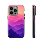Pastel Mountain Haze Vaporwave Art Tough Phone Case
